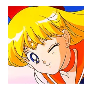 😉 Sailor Venus Sailor Moon animé, fille, Sailor Venus, Sailor Moon, mignon, Minako Aino whatsapp sticker