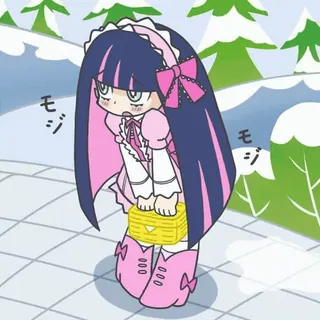 💗 モジ Anime, Mädchen, Süß, Winter, Schnee telegram sticker