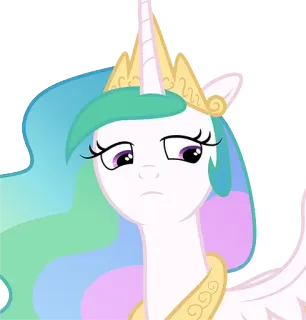 😒 Princess Celestia My Little Pony: Friendship is Magic мультфильм, пони, лошадь, Селестия, принцесса, магия, дружба telegram sticker