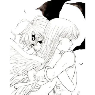 💕 Meliodas Seven Deadly Sins Anime, Flügel, Dämon, Romantik telegram sticker