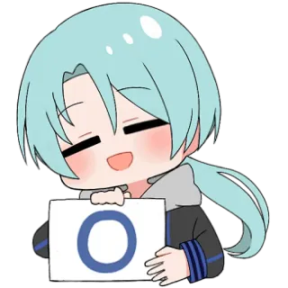 ✅ O Anime, Personnage, Mignon, Dessin, Art telegram sticker