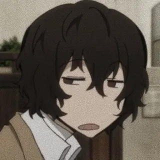 🪜 anime, manga, chico, personaje, cara, expresión, cansado, perezoso telegram sticker