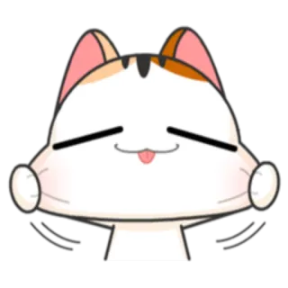 😀 gato, adesivo, fofo, animal, emoji, desenho animado telegram sticker