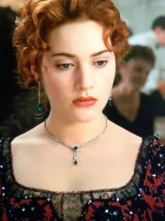 ❤️ Rose DeWitt Bukater Titanic Rosa, Titanic, Kate Winslet, collar, película, romántico, joyería whatsapp sticker
