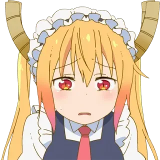 😥 Tohru Miss Kobayashi's Dragon Maid アニメ, ドラゴン, メイド, トール, 小林さんちのメイドラゴン telegram sticker