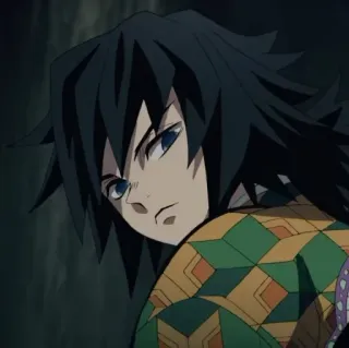 😏 Giyu Tomioka Demon Slayer Anime, Demon Slayer, Giyu Tomioka, Personnage, Manga, Japonais whatsapp sticker