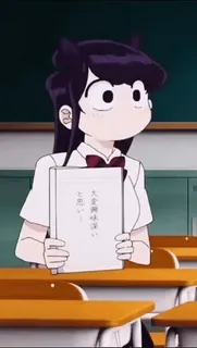 👍 Komi Shouko Komi Can't Communicate 大変興味深い
と思い Anime, Komi Can't Communicate, Komi Shouko, estudiante, escolar, linda, Manga, aula telegram sticker