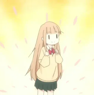 🥕 Anime, Mädchen, Süß, Kawaii, Schuluniform whatsapp sticker