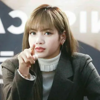 ☝️ Lisa kpop, chanteur, idole, célébrité, lisa, blackpink telegram sticker