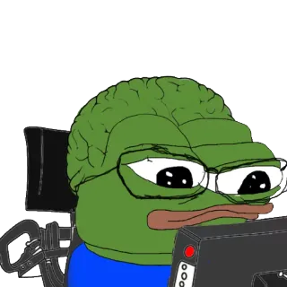 🙂 Pepe the Frog Pepe the Frog, meme, Internet meme, emoticon, cartoon telegram sticker