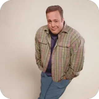 🫥 Kevin James kevin james, acteur, humoriste, homme, portrait telegram sticker