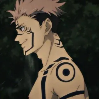 🎴 Ryomen Sukuna Jujutsu Kaisen Anime, Demon, Sukuna, Jujutsu Kaisen, Vloek telegram sticker