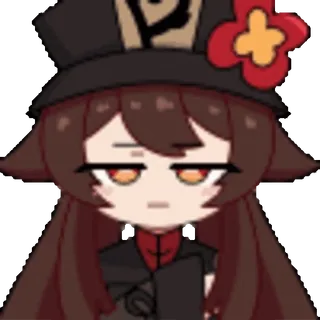 😤 Hu Tao Genshin Impact 动漫, 原神, 胡桃, 角色, 游戏, 卡通 telegram sticker