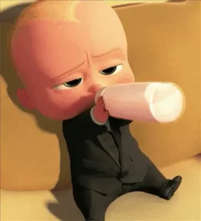 😌 Boss Baby The Boss Baby Baby, Anzug, Cartoon, Boss Baby, Flasche whatsapp sticker