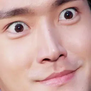 😃 face, eyes, closeup, man, person telegram sticker
