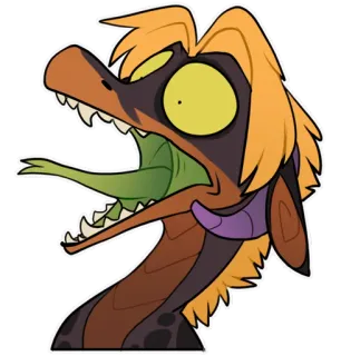 😱 cartone animato, mostro, horror, creatura, mostro whatsapp sticker