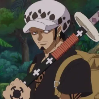 ⚜ Trafalgar Law One Piece 动漫, 漫画, 海盗, 剑, 特拉法尔加·罗, 海贼王 telegram sticker