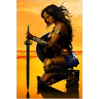 😛 Wonder Woman superhéroe, guerrero, amazona, DC Comics, cómic, Wonder Woman telegram sticker