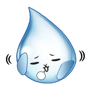 🤦 ㅎㅅㅎ tetes air, imut, kartun, kawaii telegram sticker