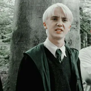 🐍 Draco Malfoy Harry Potter mago, magia, estudiante, Hogwarts, Slytherin telegram sticker