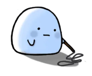 ☹ pegatina, mono, blob, dibujo, personaje, arte whatsapp sticker