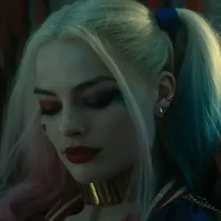 😔 Harley Quinn Suicide Squad 哈莉·奎茵, DC漫画, 玛格特·罗比, 反派, 反英雄 telegram sticker