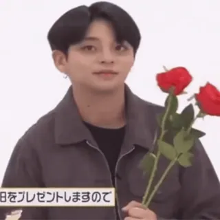 🌟 誕生日をプレゼントしますので mann, rosen, blumen, geschenk, geburtstag, asiatisch telegram sticker