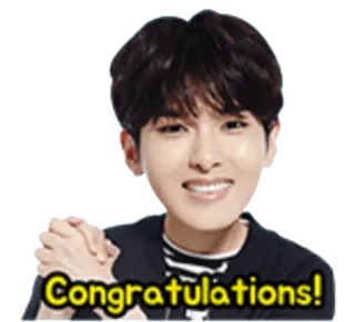 🙌 Congratulations! gefeliciteerd, persoon, man, feest, positief, blij telegram sticker
