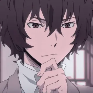 🖤 Osamu Dazai Bungo Stray Dogs Anime, Bungo Stray Dogs, Dazai, Osamu Dazai, Personnage telegram sticker
