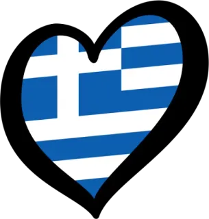 🇬🇷 flaga, serce, grecja, grecki, kraj telegram sticker