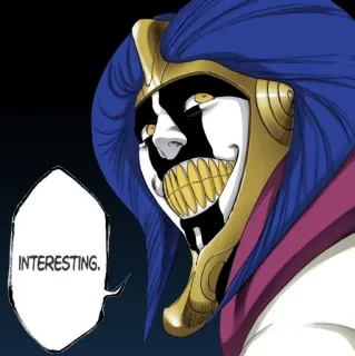 🤔 INTERESTING. Anime, Manga, Interessante, Personaggio, Illustrazione telegram sticker