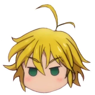 😠 Meliodas Seven Deadly Sins Anime, Meliodas, Seven Deadly Sins, Manga, Chibi telegram sticker