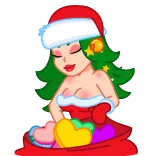 Santa Girl telegram stickers