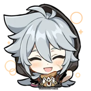 😄 Razor Genshin Impact อนิเมะ, จิบิ, เก็นชินอิมแพกต์, เรเซอร์, วิดีโอเกม, ตัวละคร, สติกเกอร์ telegram sticker
