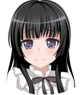 🙁 Anime, Garota, Mangá, Fofo, Olhos telegram sticker