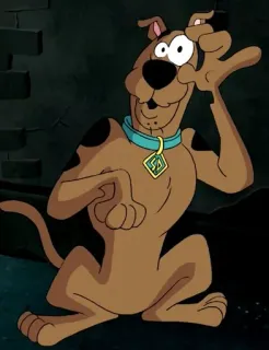 👁 Scooby-Doo dog, cartoon, Scooby-Doo, character, animation, mystery telegram sticker
