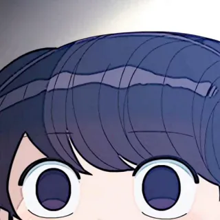 🧬 Komi Shouko Komi Can't Communicate Anime, Manga, Komi Can't Communicate, Komi Shouko, mignon, yeux, dessin animé whatsapp sticker