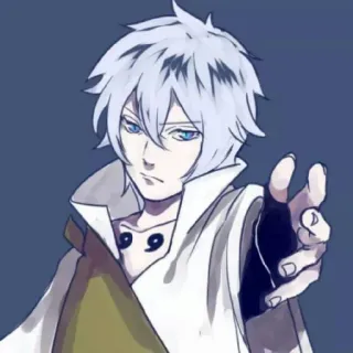 🥴 动漫, 角色, 漫画, 白发, 数字艺术 whatsapp sticker