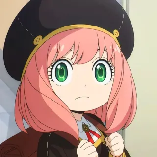 🙂 Anya Forger Spy x Family Anime, Spy x Family, Anya Forger, Personagem, Bonito, Menina telegram sticker