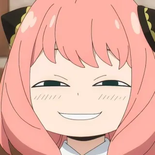 😄 Anya Spy x Family Anime, Meisje, Cartoon, Spy x Family, Anya Forger, Anya telegram sticker