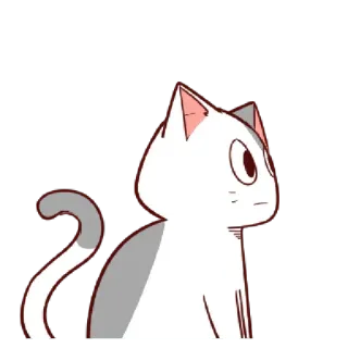 👀 cat, animal, cartoon, cute telegram sticker