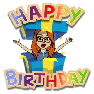🎉 HAPPY BIRTHDAY birthday, celebration, gift, cartoon, happy, present, greeting telegram sticker