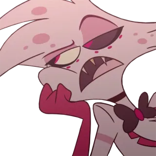 😒 Angel Dust Hazbin Hotel Kreskówka, Animacja, Demon, Hazbin Hotel, Angel Dust telegram sticker