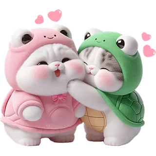 Кошачья черепара @Nyasticks2 whatsapp stickers