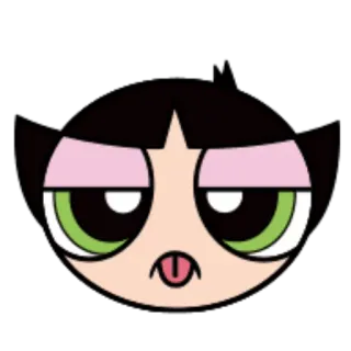 😝 Buttercup The Powerpuff Girls мультфильм, стикер, Лютик, Суперкрошки, персонаж telegram sticker
