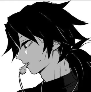 🌟 Giyu Tomioka Demon Slayer Anime, Manga, Giyu Tomioka, Demon Slayer, Personaje, Silbato telegram sticker