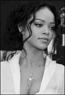 🗝 Rihanna Rihanna, cantora, celebridade, retrato, mulher telegram sticker