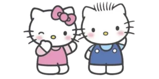 ▫️ Hello Kitty Hello Kitty, Dibujos animados, Mono, Sanrio, Kawaii whatsapp sticker