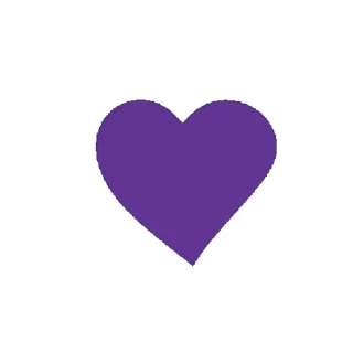 💜 corazón, amor, púrpura, san valentín, pixel art whatsapp sticker