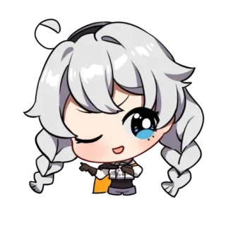 😉 anime, cartoon, chibi, cute, character, sticker telegram sticker